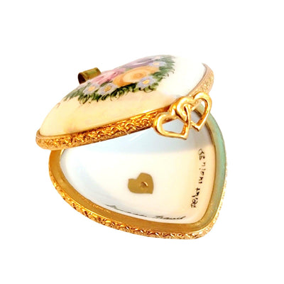 PENDANT - Mother / Sweetheart Porcelain Limoges Trinket Box - Limoges Box Boutique
