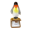 Penguin on Gold Box Limoges Box - Limoges Box Boutique