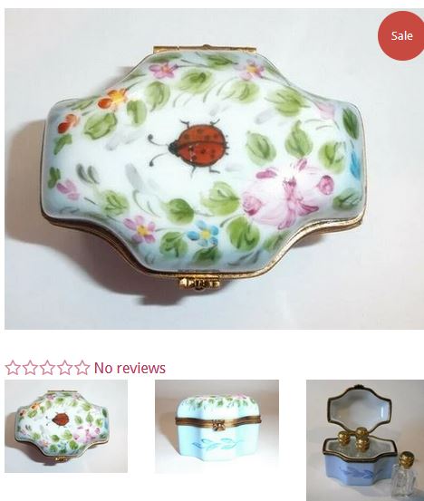 Perfume LadyBug Flowers Box