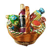 Picnic Basket with Bottle Limoges Box - Limoges Box Boutique