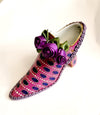 Stylish and trendy pink and purple French shoe for women