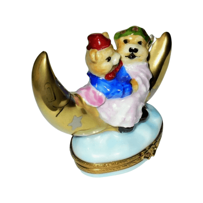 Lovers Moon Teddy Bear Limoges Box - Limoges Box Boutique