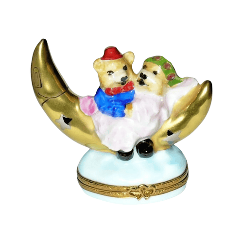 Lovers Moon Teddy Bear Limoges Box - Limoges Box Boutique