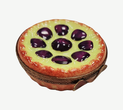 Plum Tart Dessert Limoges Box Porcelain Figurine-food-CH1R117