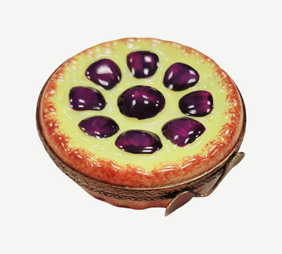 Plum Tart Dessert Limoges Box Porcelain Figurine-food-CH1R117