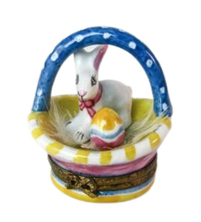 Rabbit in Easter Basket - 3 Extra Days to Ship