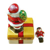 Santa on Present with Removable Nutcracker