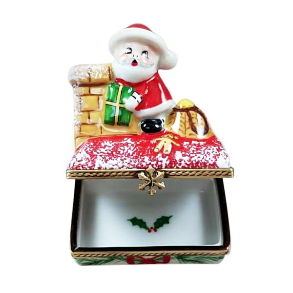 Santa on Roof with Gift Bag
