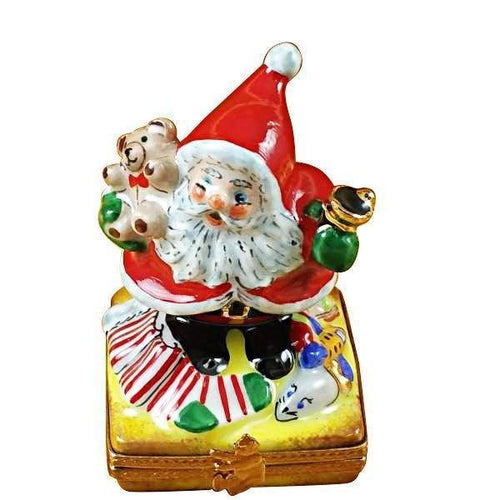 Santa with Bell Limoges Box - Limoges Box Boutique
