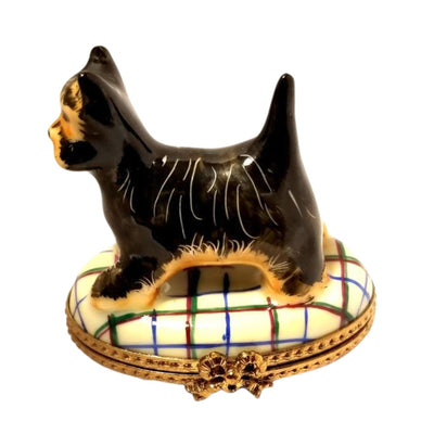 Scottish Terrier Dog No. 1 of 750 Limoges Box Figurine - Limoges Box Boutique