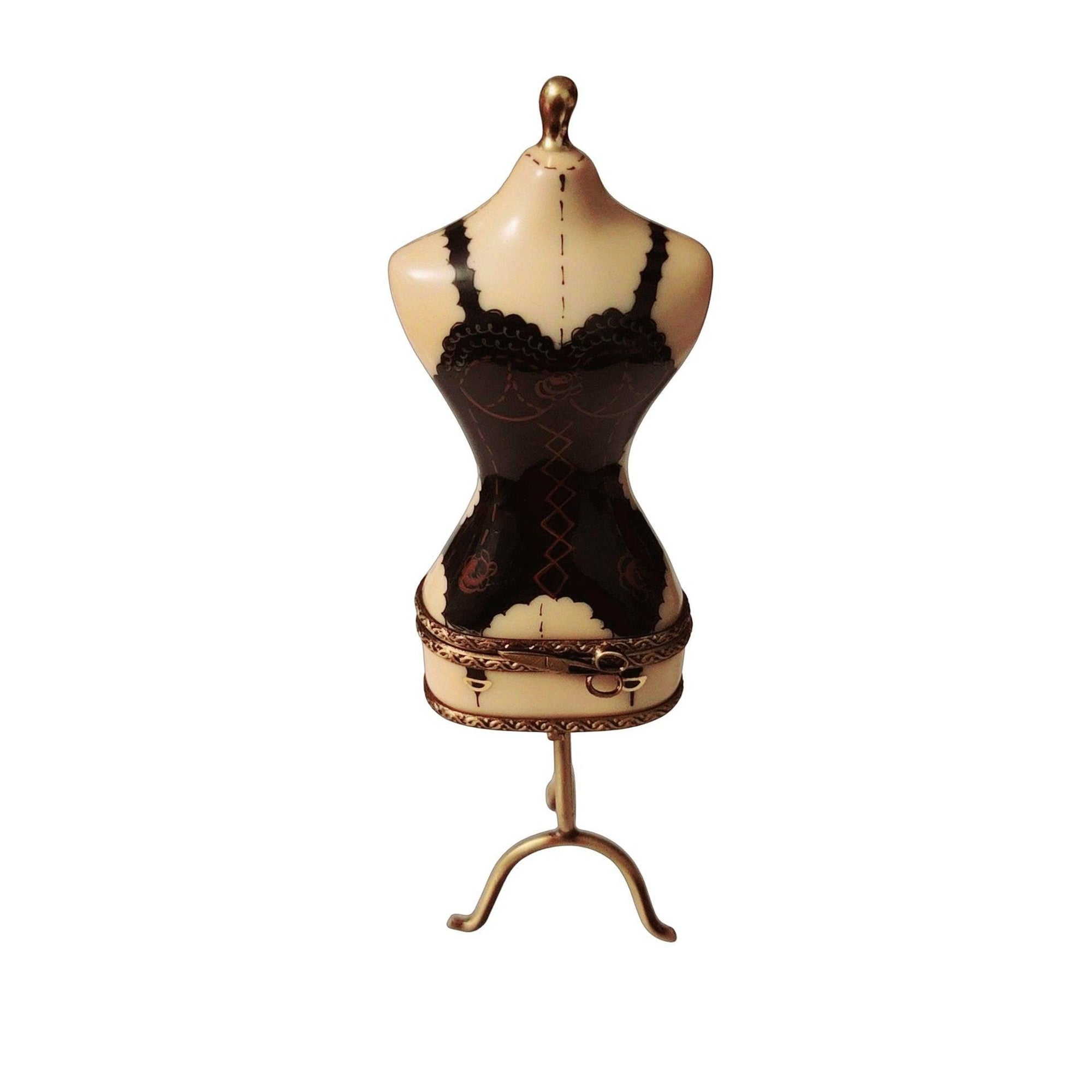 Sexy Black Lingerie Mannequin - Brand Name - Limoges Box