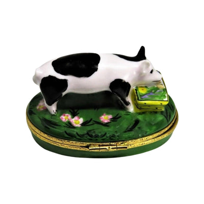 Spotted Pig Limoges Box Figurine - Limoges Box Boutique