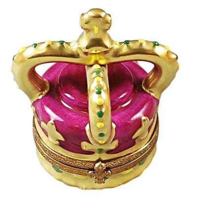 Tall Crown Porcelain Limoges Trinket Box - Limoges Box Boutique