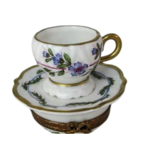 Purple Flower Tea Cup - 3 Day Shipping