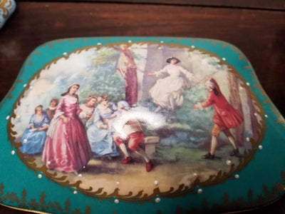 Teal Chest - Serenade Woman JEWELRY BOX - Second One Made 2 of 250 - EXTREMELY RARE - - 9" x 5 1/2" x 3"