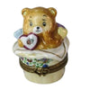 Teddy Bear Limoges Box Figurine - Limoges Box Boutique