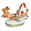 Festive-holiday-figurine-with-teddy-bear-and-sleigh