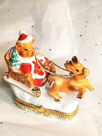 Festive-holiday-figurine-featuring-Santa-teddy-bear