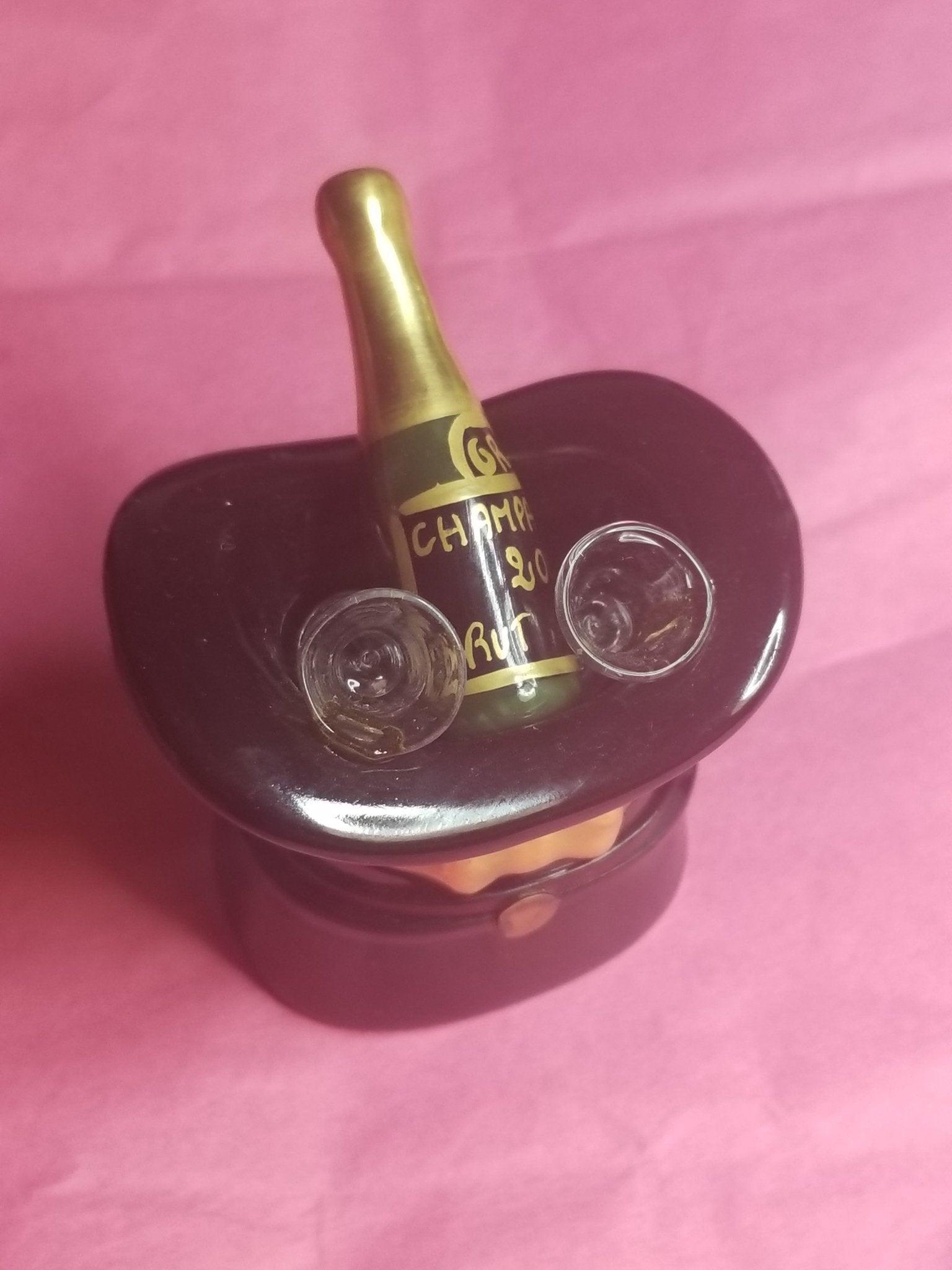 Top Hat Champagne Limoges Box Figurine - Limoges Box Boutique