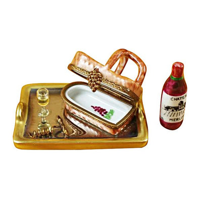 Tray With Wine Tasting Basket