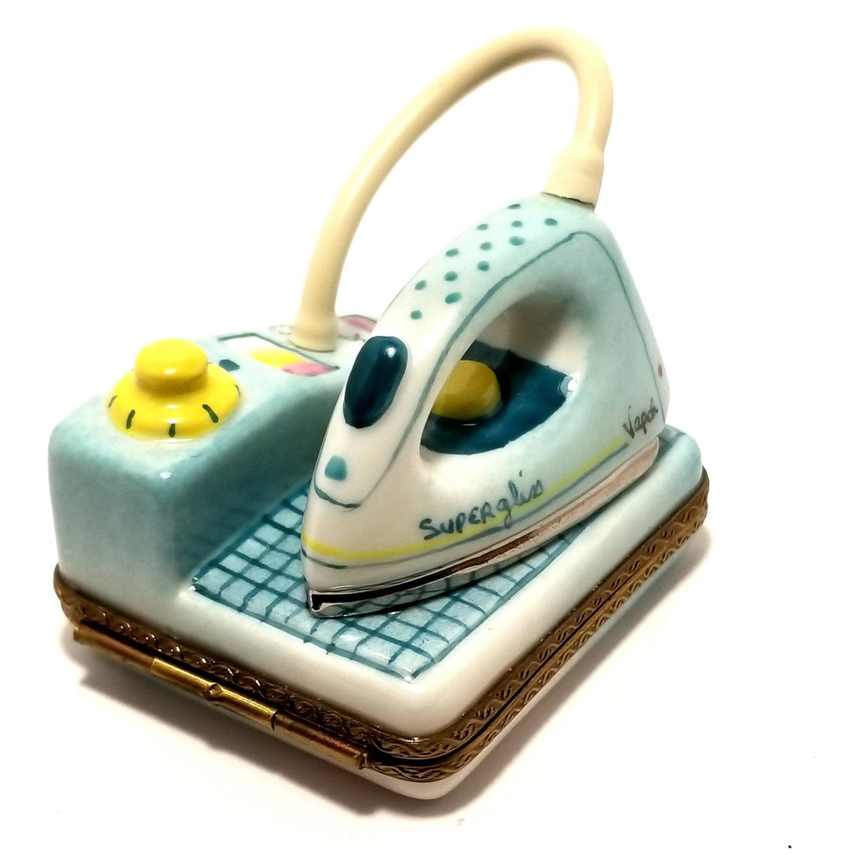 Vapor Iron Ironing Board No. 1 of 1000 Limoges Box Figurine - Limoges Box Boutique