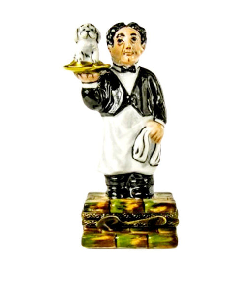 Waiter w Dog - Fast Shipping Available