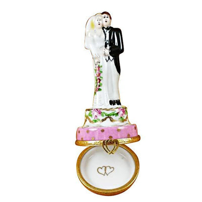 Bride and groom cake topper figurines
