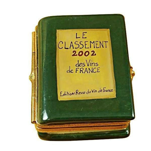 Wine Book Green Limoges Box - Limoges Box Boutique