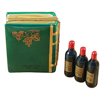 Wine Book with Three Bottles