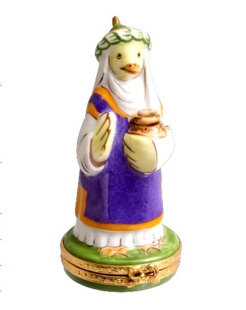 Handcrafted Wiseman duck figurine made from durable and sustainable materials