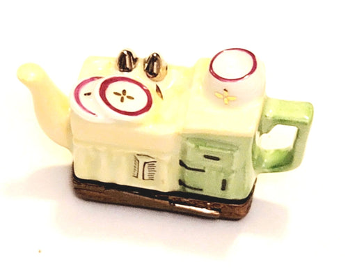 Yellow Green Kitchen Sink Teapot