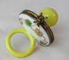 Adorable yellow pacifier for babies with fast shipping option
