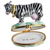 Zebra Cow Limoges Box Figurine - Limoges Box Boutique